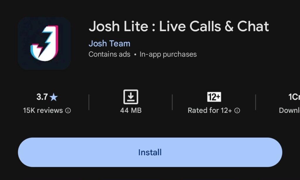 Josh lite apk image