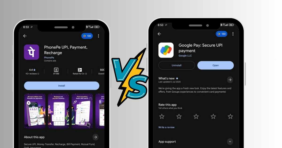 फोनपे और गूगल पे में कौन बेहतर है